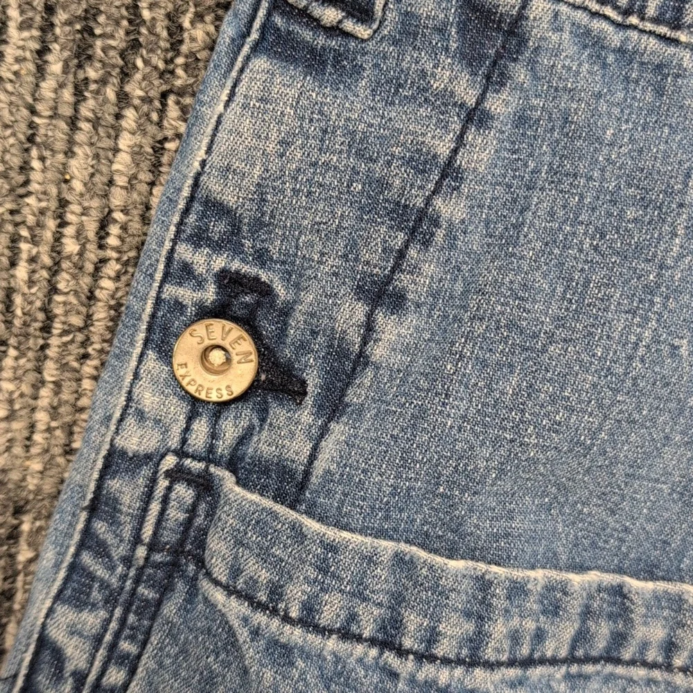 Vintage Express “Seven7” Wide-Leg Button Fly Jeans Women's 34x30